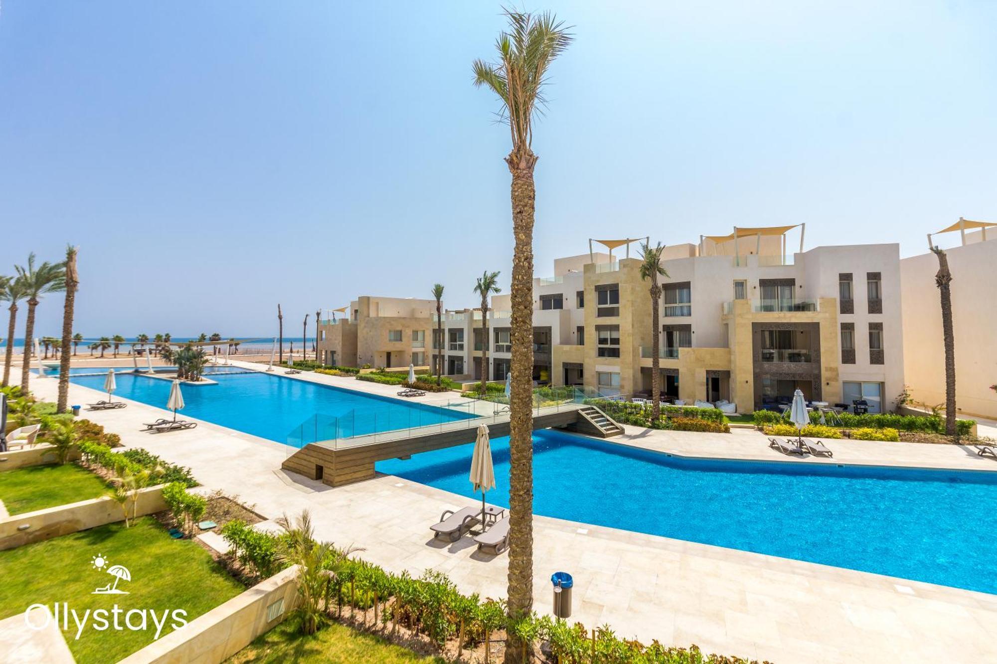 Ollystays Mangroovy Seaview 2Br Beach And Pool Free Access Hurghada Exterior foto
