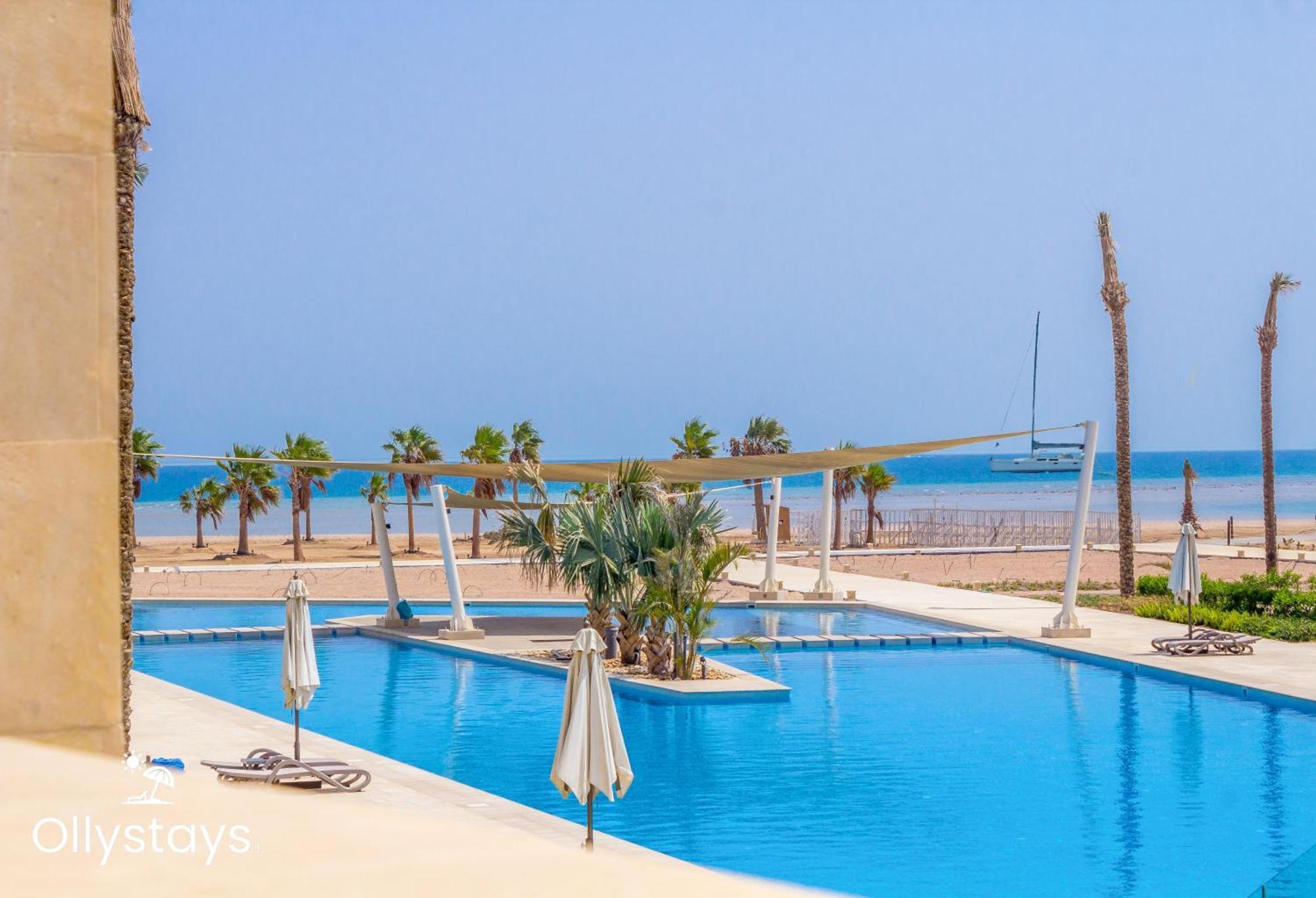 Ollystays Mangroovy Seaview 2Br Beach And Pool Free Access Hurghada Exterior foto